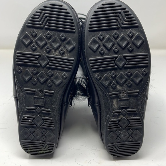 Emilio Pucci Black Shearling Winter Boots - Picture 8 of 11